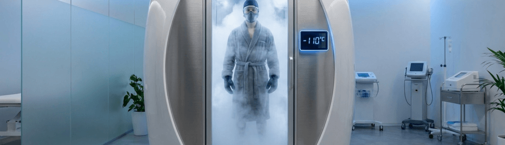 Visualisation médicale réaliste des réponses physiologiques déclenchées par l'exposition au froid : activation de la graisse brune, vasoconstriction périphérique et libération de noradrénaline.